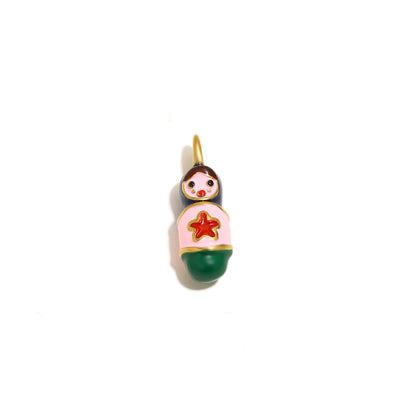 Enamel Doll Star Charm