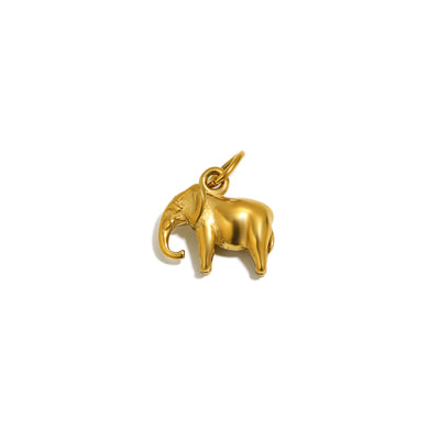Golden Elephant Charm