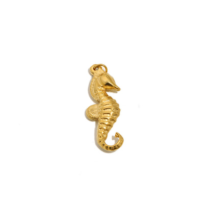 Gold Seahorse Charm