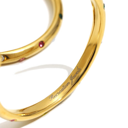 Zoe’s gemstone hoops