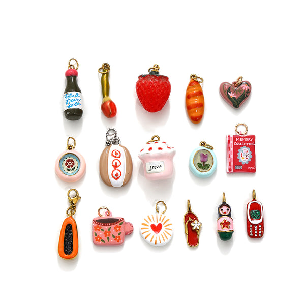 3. choose up to 15 charms to add