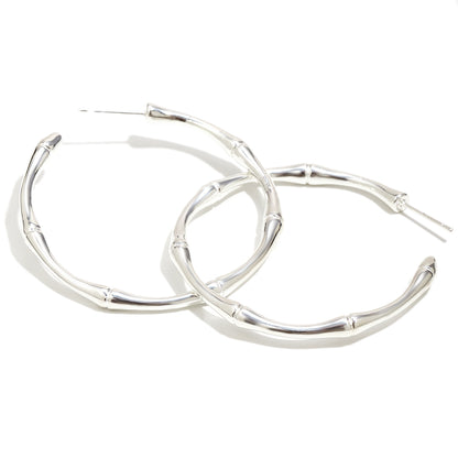 Clementine's Silver Hoops
