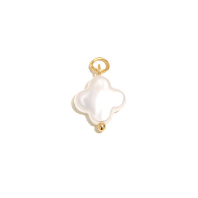 Pearl Clover Drop Charm