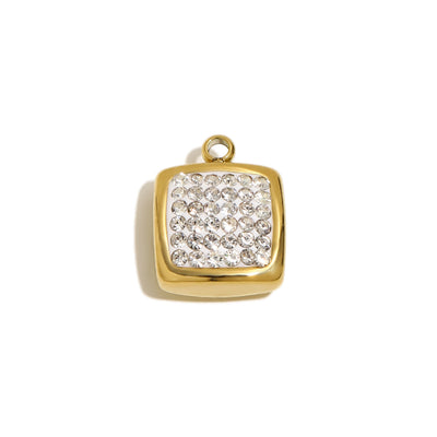 Pavé Square Charm