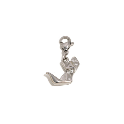 Silver Cat Charm
