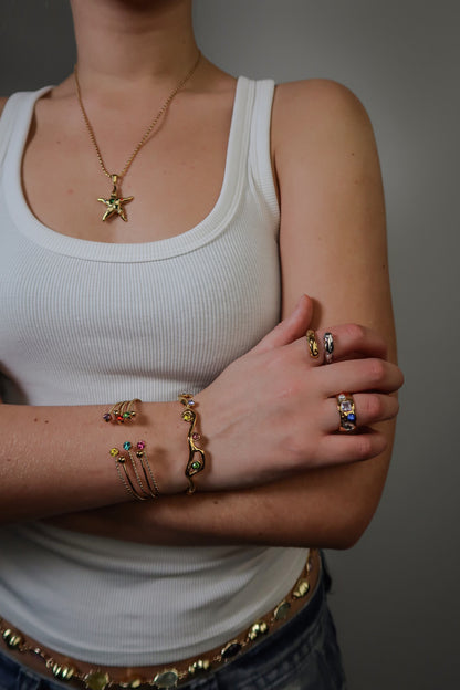 IVY'S ENCHANTED WHITE BANGLE