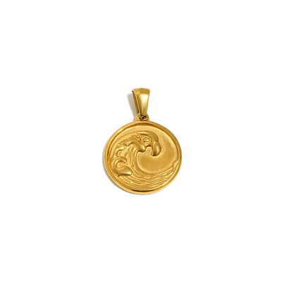 Wave Coin Charm