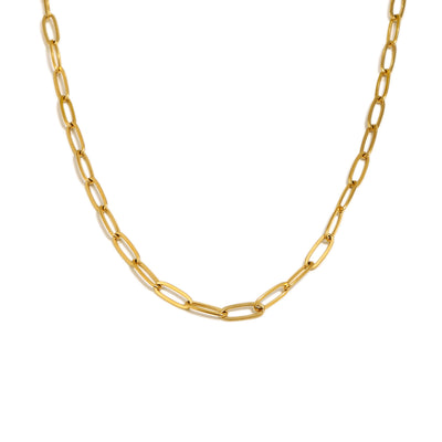 The Wide Loop Necklace Chain In Gold