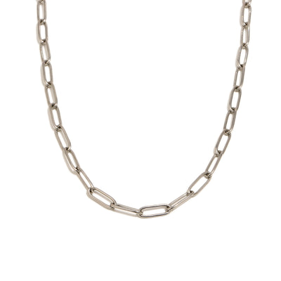 The Wide Loop Necklace Chain In Silver