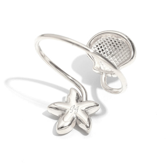 Sirena's Star Ring In Silver