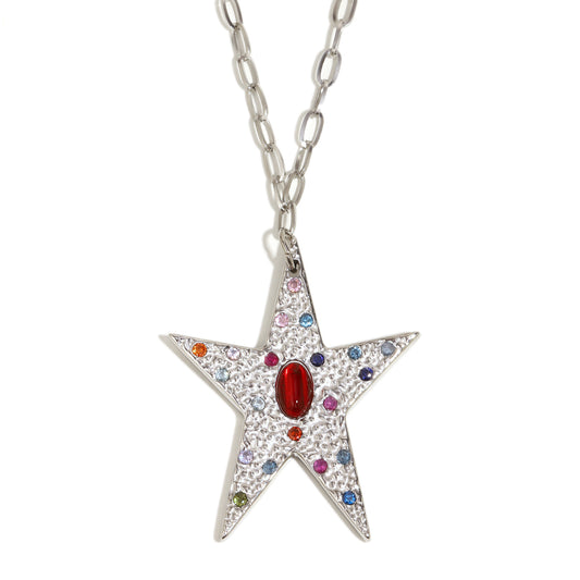 Amara's Star Pendant In Silver