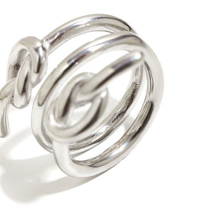 Melissa's twist ring in silver
