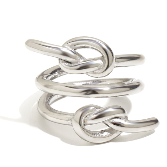 Melissa's twist ring in silver