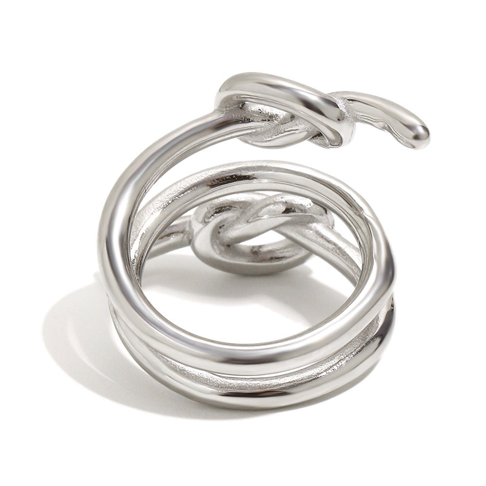Melissa's twist ring in silver