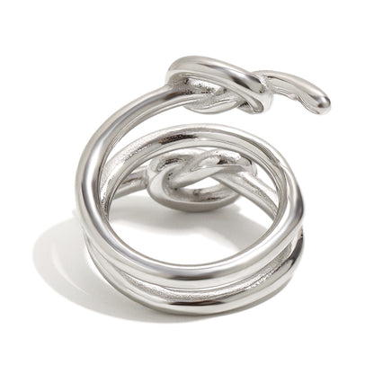 Melissa's twist ring in silver