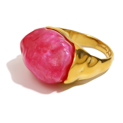 Tally's Pink Ring In Gold