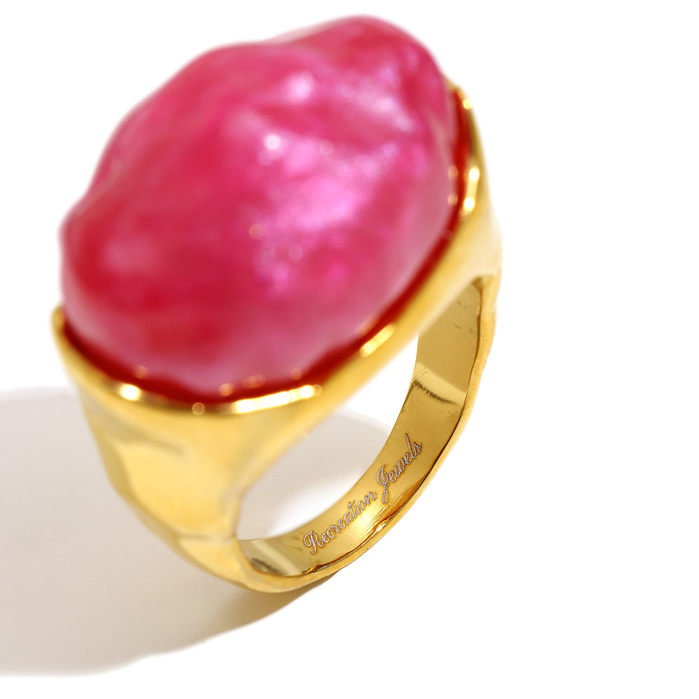 Tally's Pink Ring In Gold