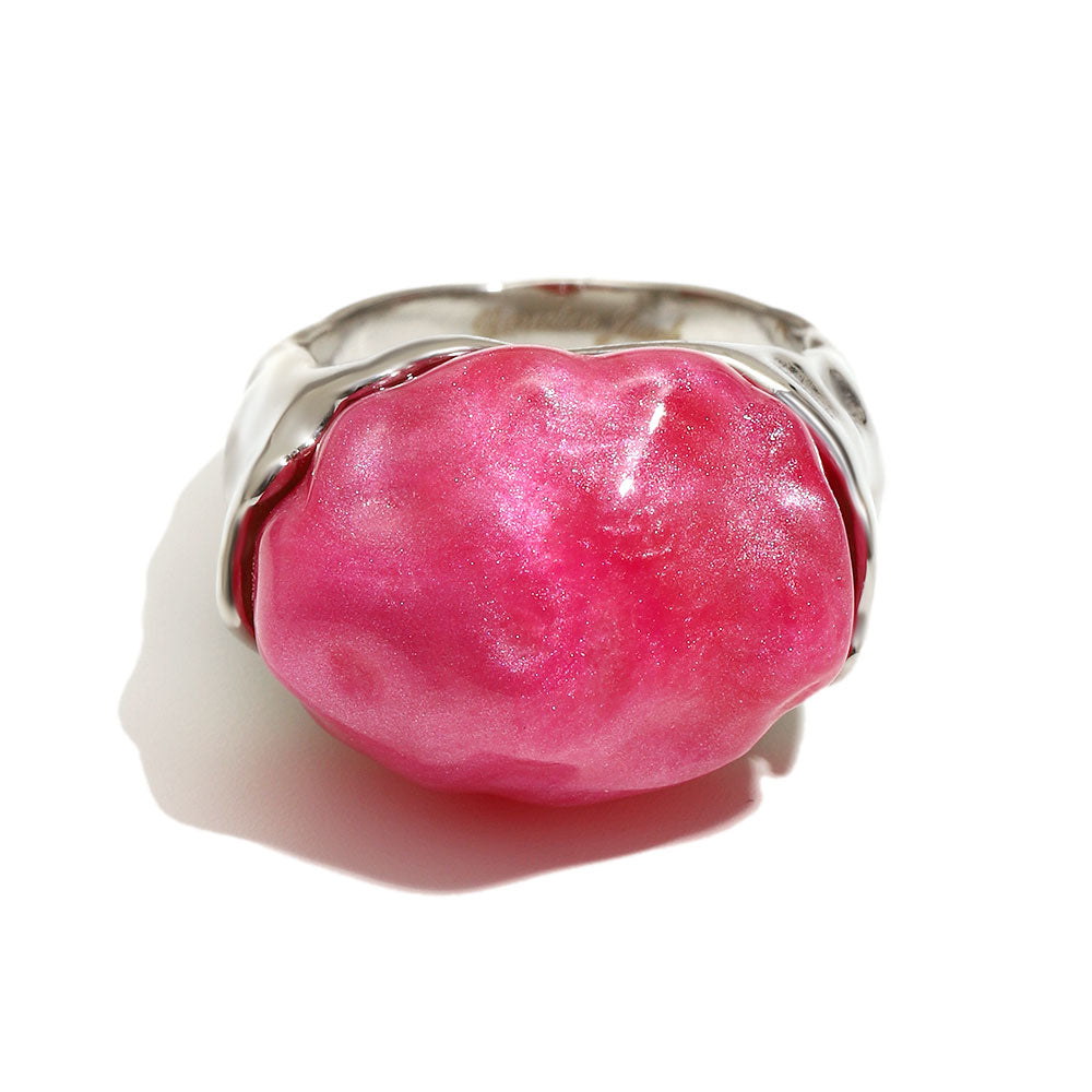 Tally's Pink Ring In Silver