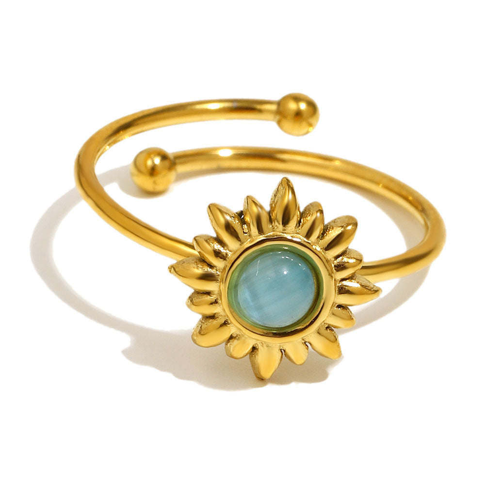 Solara's Sun Ring In Green