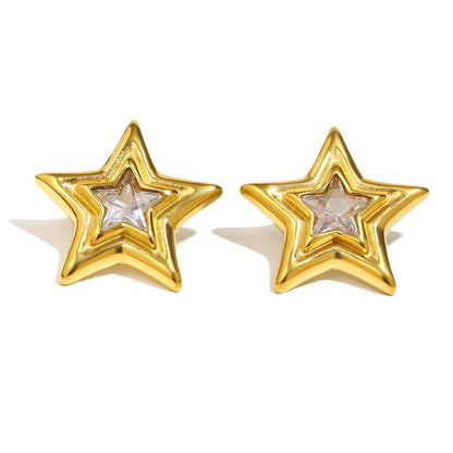 Ellie's Gemstone Star Studs