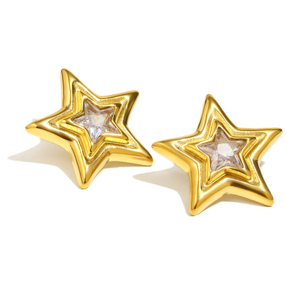 Ellie's Gemstone Star Studs