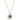Alexa's Green Pendant In Silver