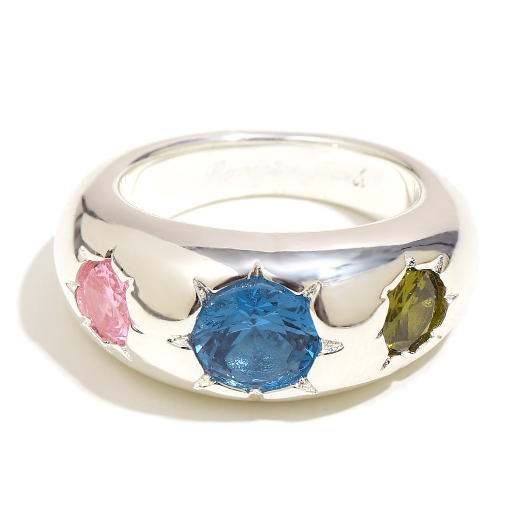 Sophie's Gemstone Ring In Silver