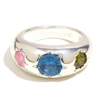 Sophie's Gemstone Ring In Silver
