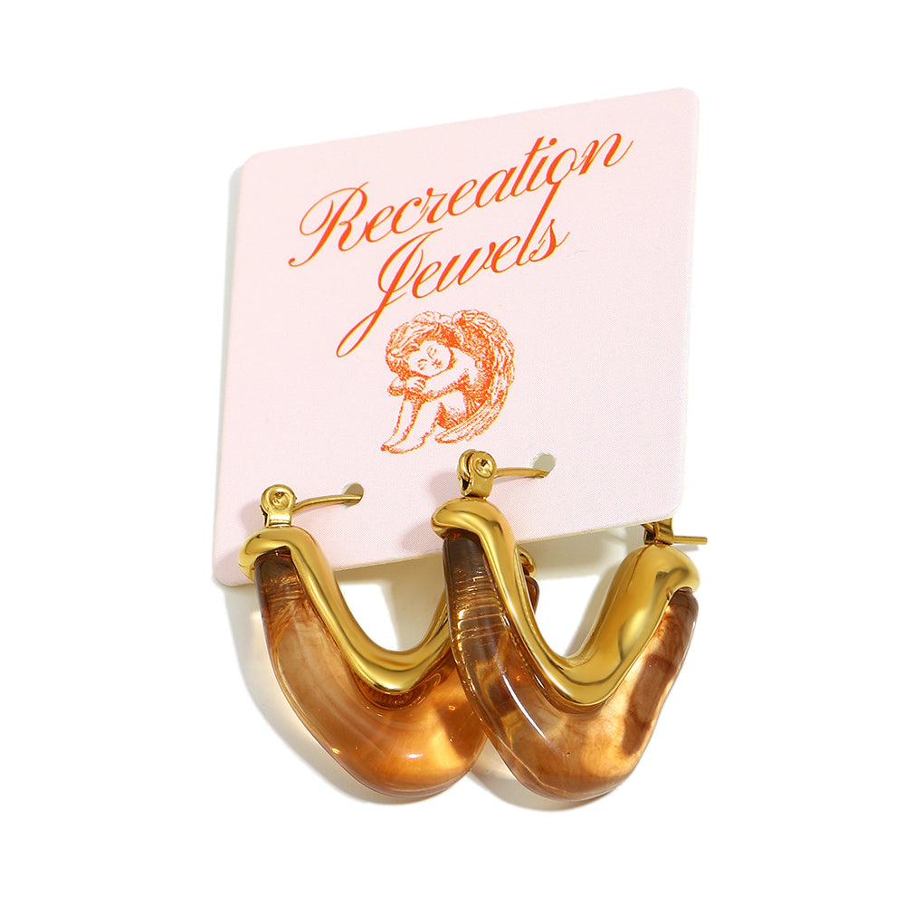 Lucinda's Tortoise Shell Hoops