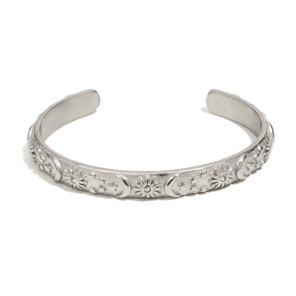 Maria's Celestial Bangle in Silver