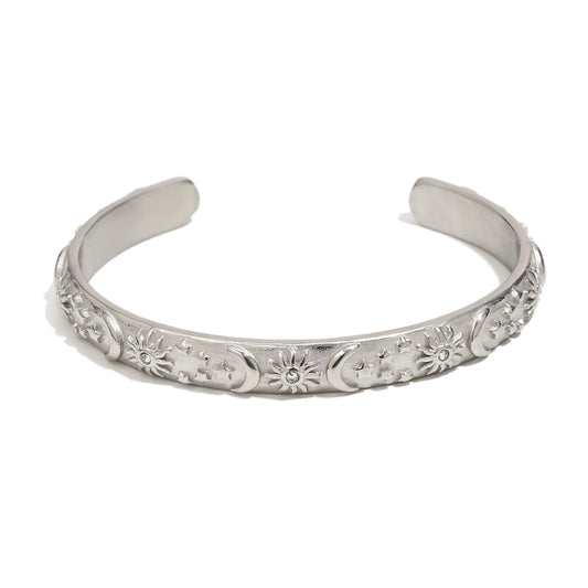 Maria's Celestial Bangle in Silver