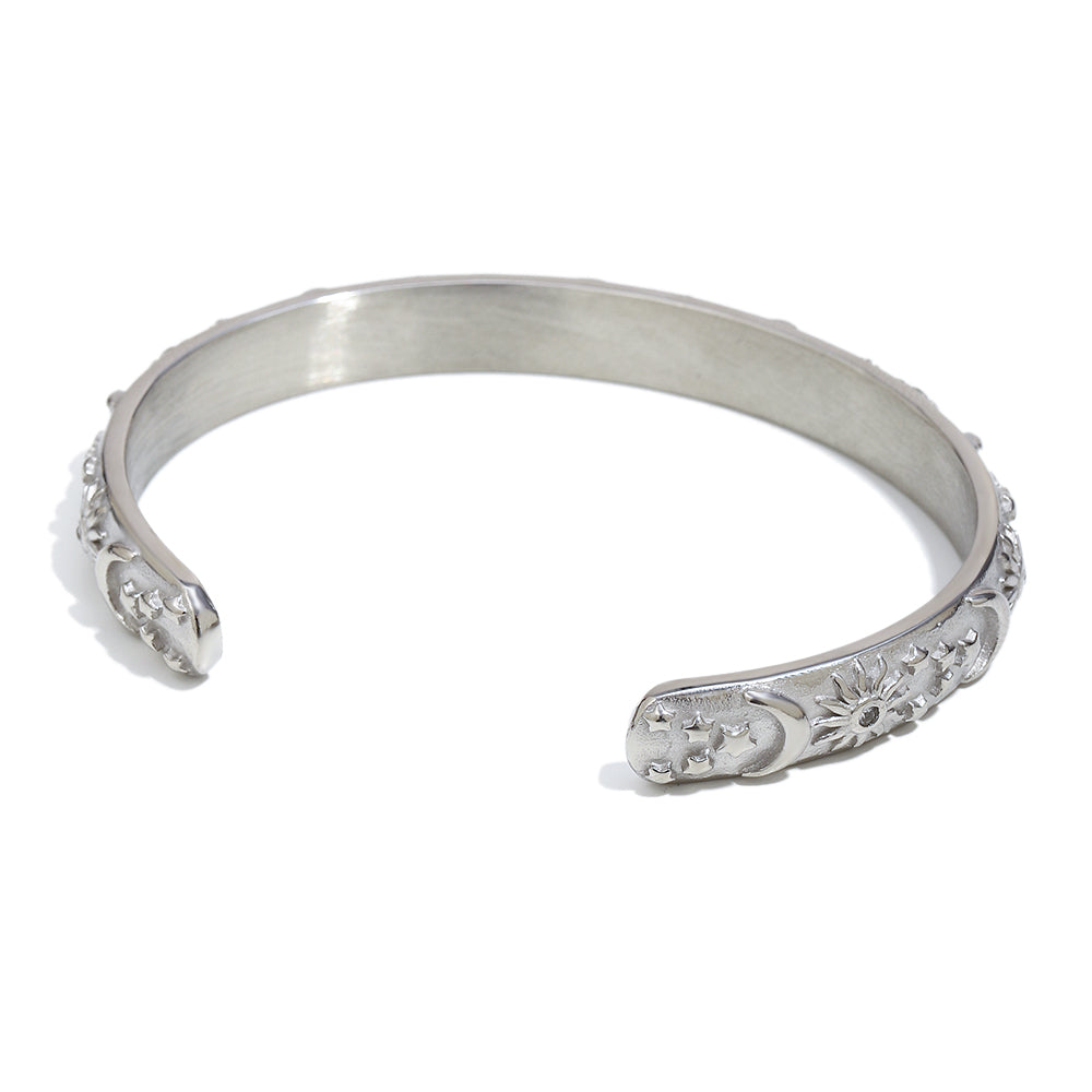 Maria's Celestial Bangle in Silver