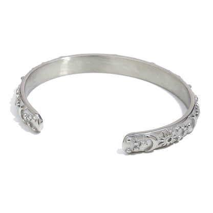 Maria's Celestial Bangle in Silver
