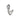 Silver Bubble Letter Charm - V