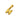 Gold Bubble Letter Charm - H