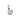 Silver Bubble Letter Charm - U