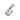 Silver Bubble Letter Charm - U