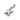 Silver Bubble Letter Charm - K