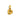 Gold Bubble Letter Charm - D