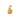 Gold Bubble Letter Charm - B