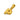 Gold Bubble Letter Charm - P