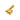 Gold Bubble Letter Charm - M