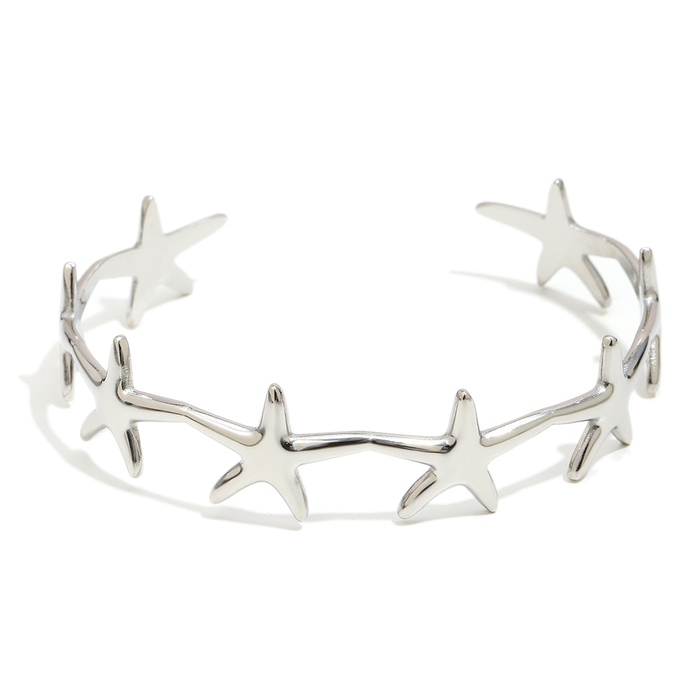 Violet's Star Bangle in Silver