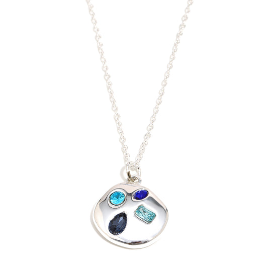 Saskia’s Blue Gemstone Pendant in Silver