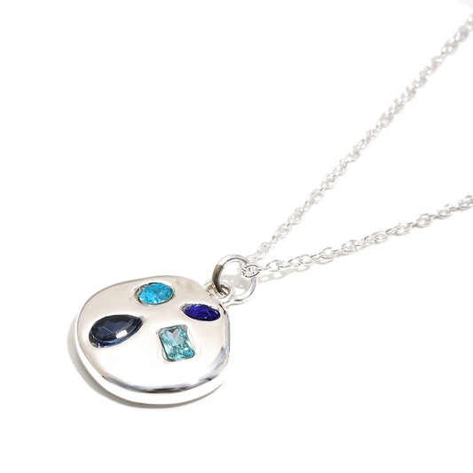 Saskia’s Blue Gemstone Pendant in Silver