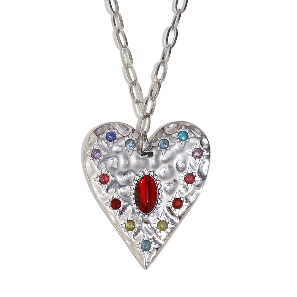 Annetta's Heart Pendant In Silver