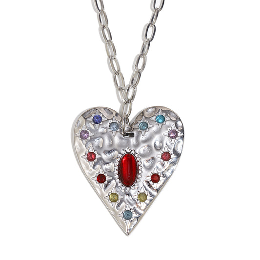 Annetta's Heart Pendant In Silver