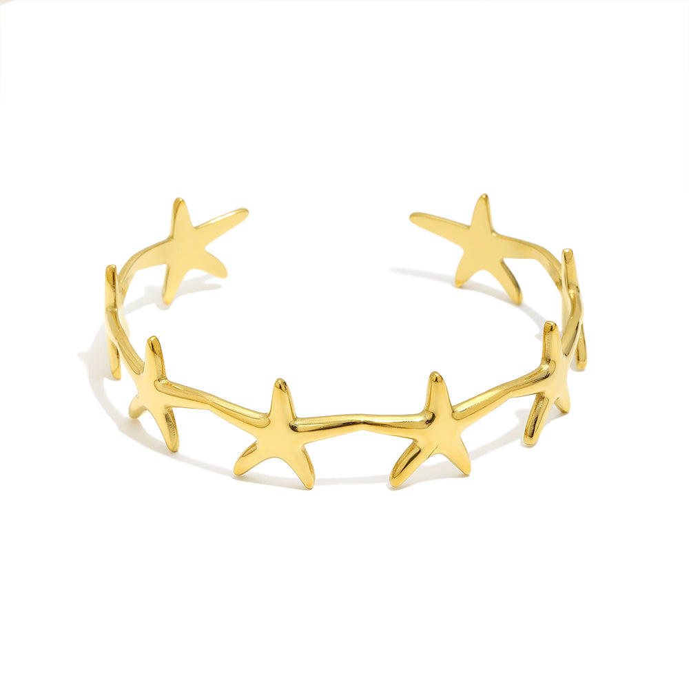 Violet's Star Bangle in Gold