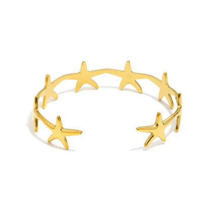 Violet's Star Bangle in Gold