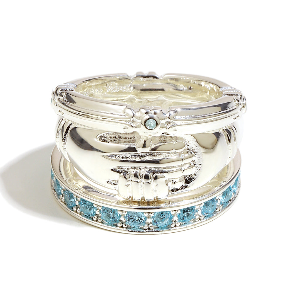 Honor's Ring Stack In Silver